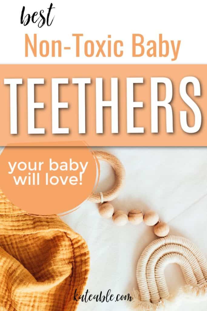 best non toxic baby teethers pinterest image