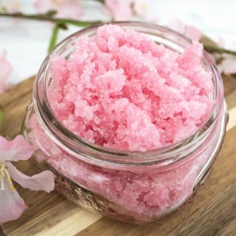 diy rose sugar scrub