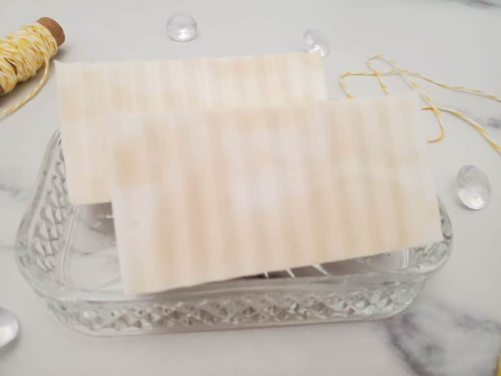 close up of honey soap