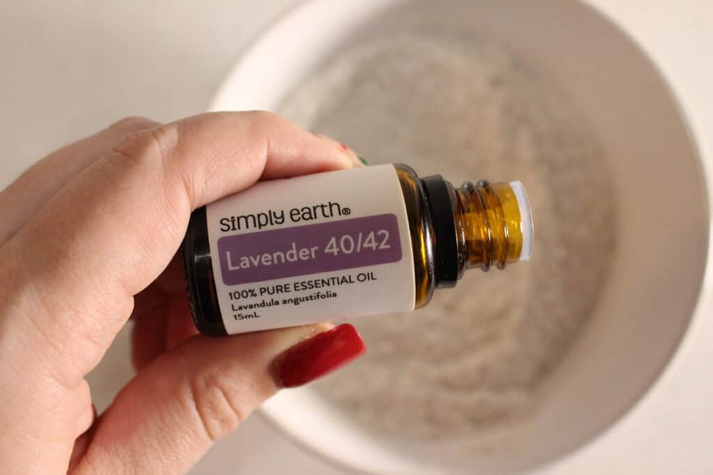 adding in the essential oil