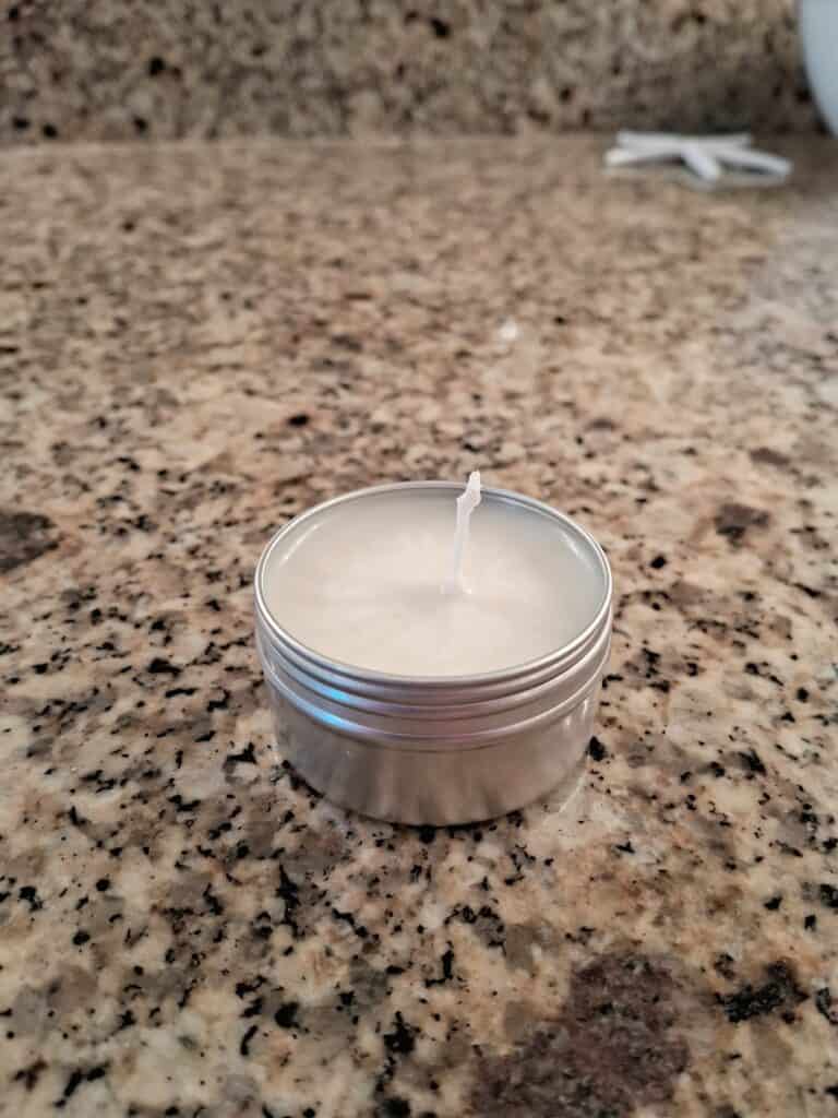 Candle on the counter