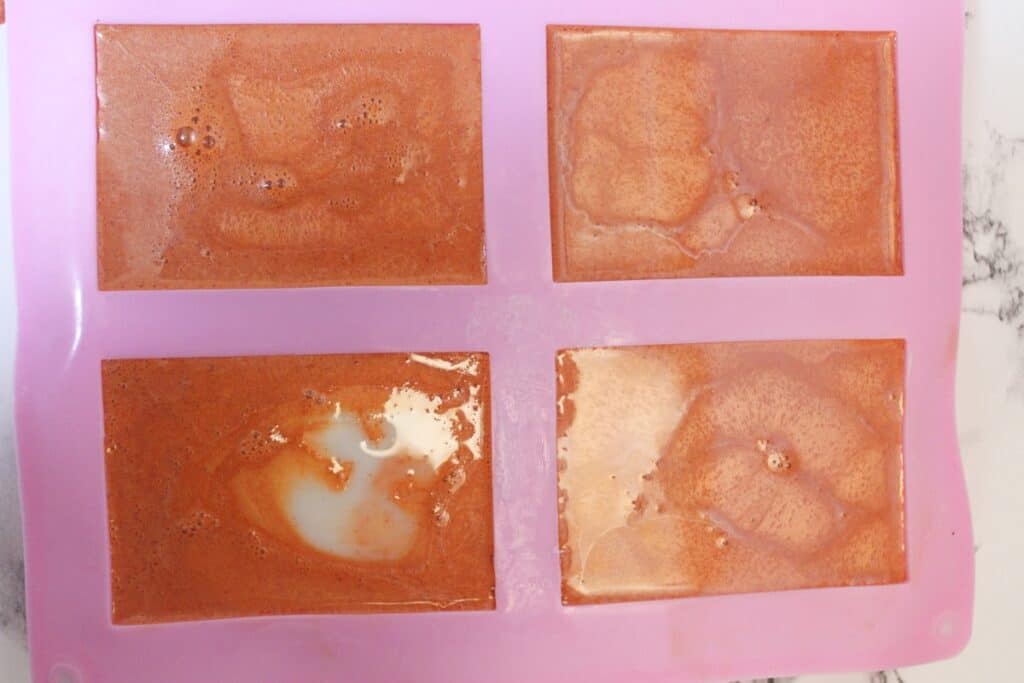 soap in the mold