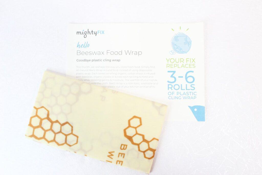 Beeswax wraps from MightyFix box