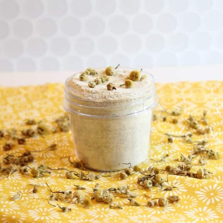 chamomile bath salts finished product
