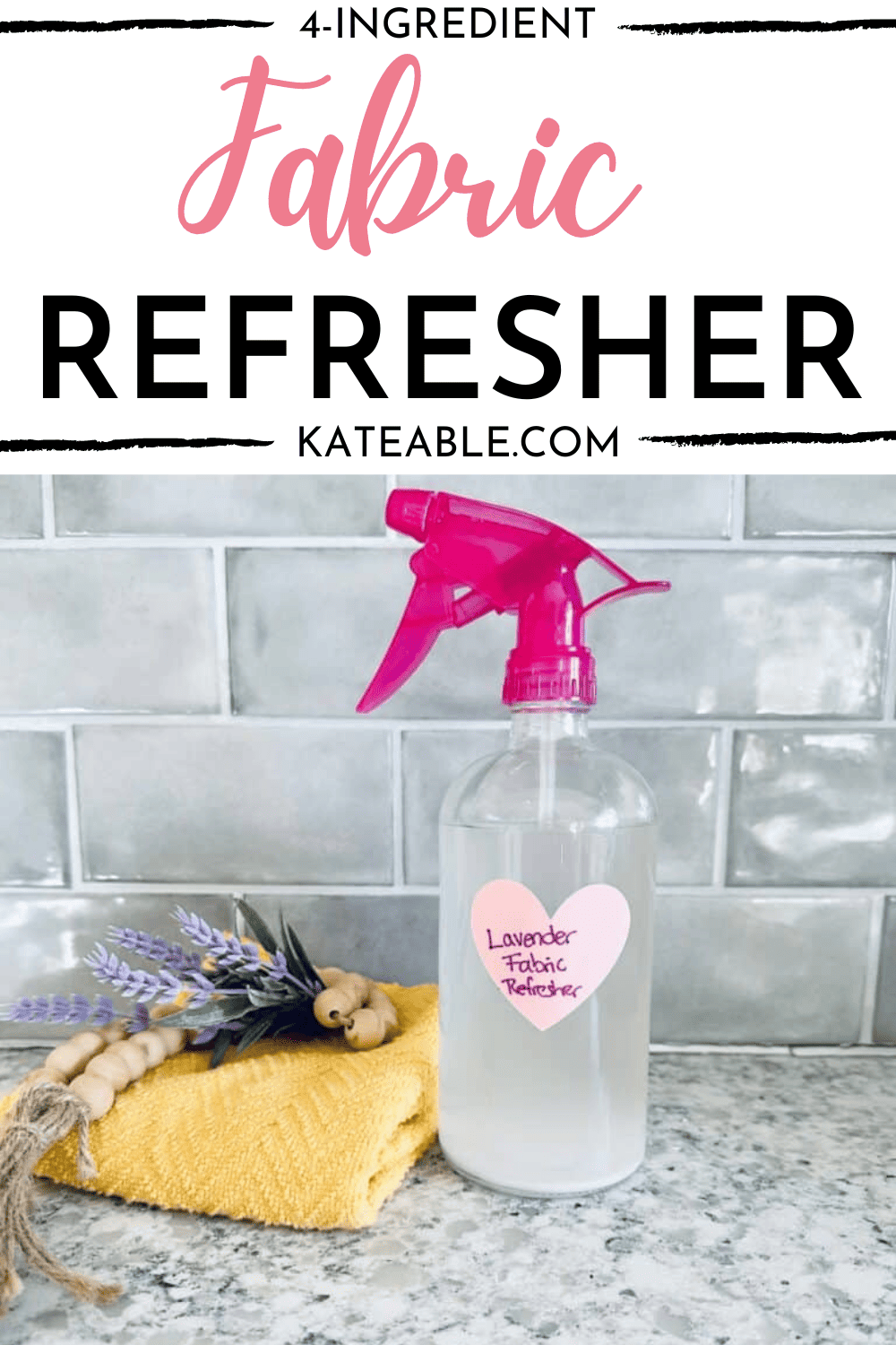 Easy 4-Ingredient DIY Fabric Refresher With Essential Oils