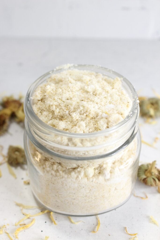 long view of calendula bath salts