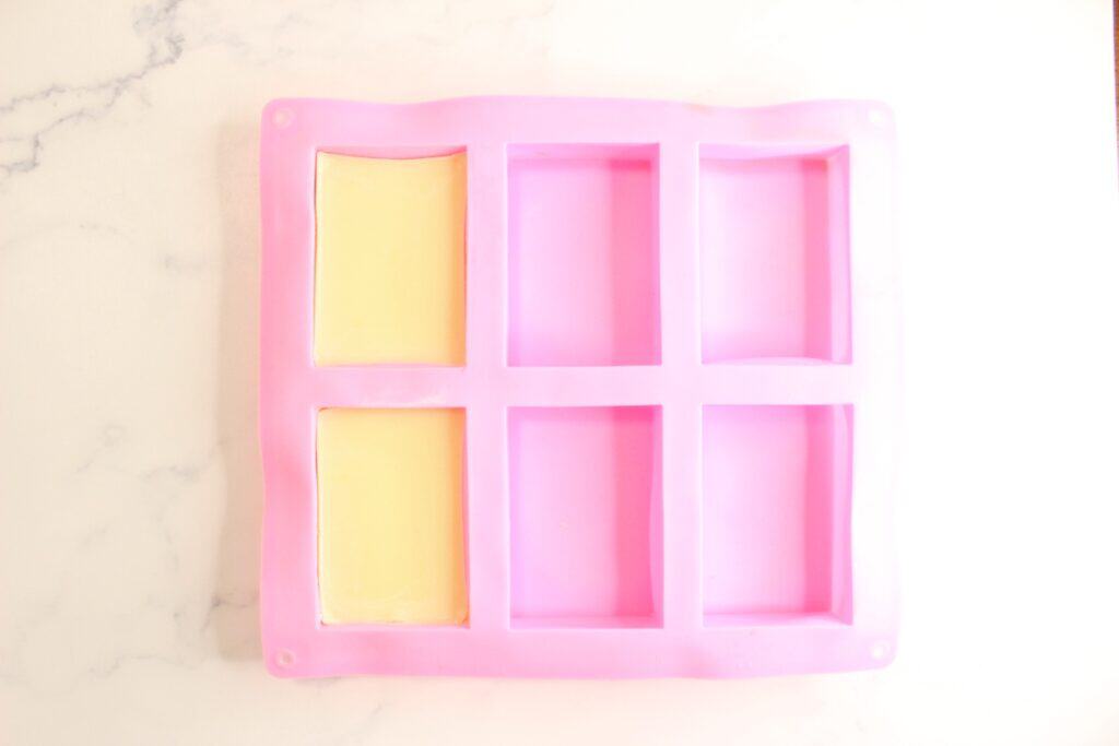 conditioner bars in soap mold