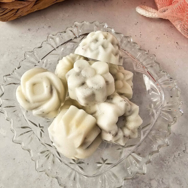 rose exfoliating sugar cubes