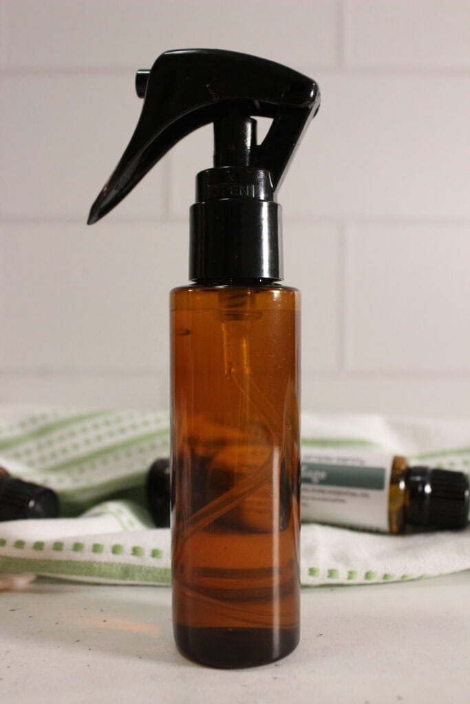 long view of DIY bug spray