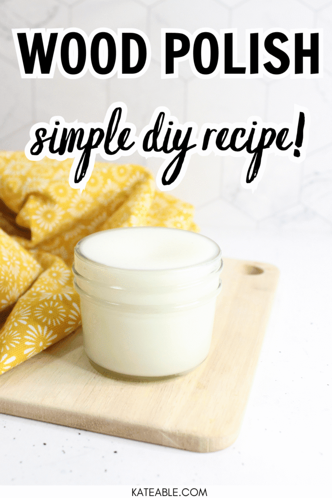 DIY Wood Polish recipe pin image