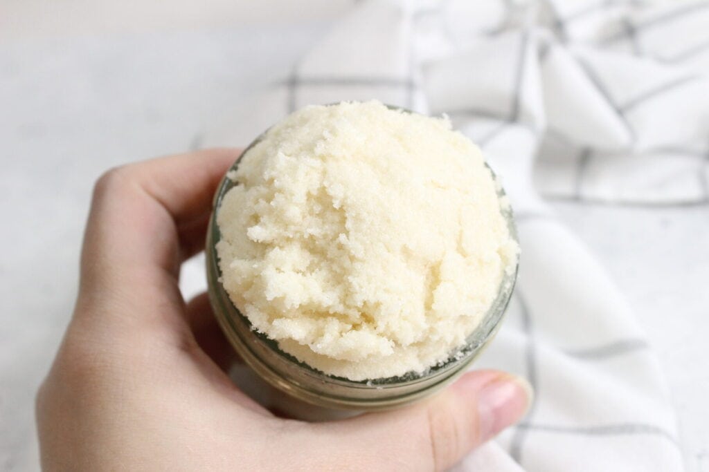 homemade tallow sugar scrub - natural skincare solution