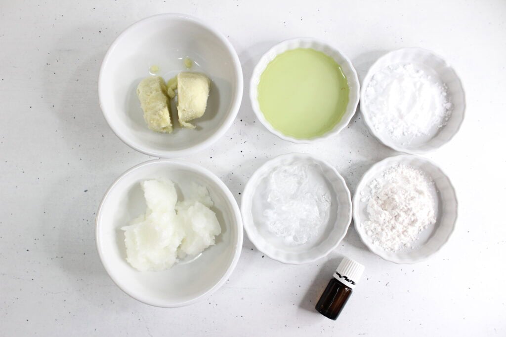 ingredients for calendula shaving cream 