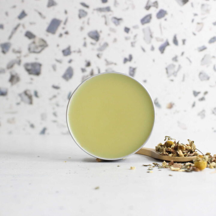 side view of headache salve