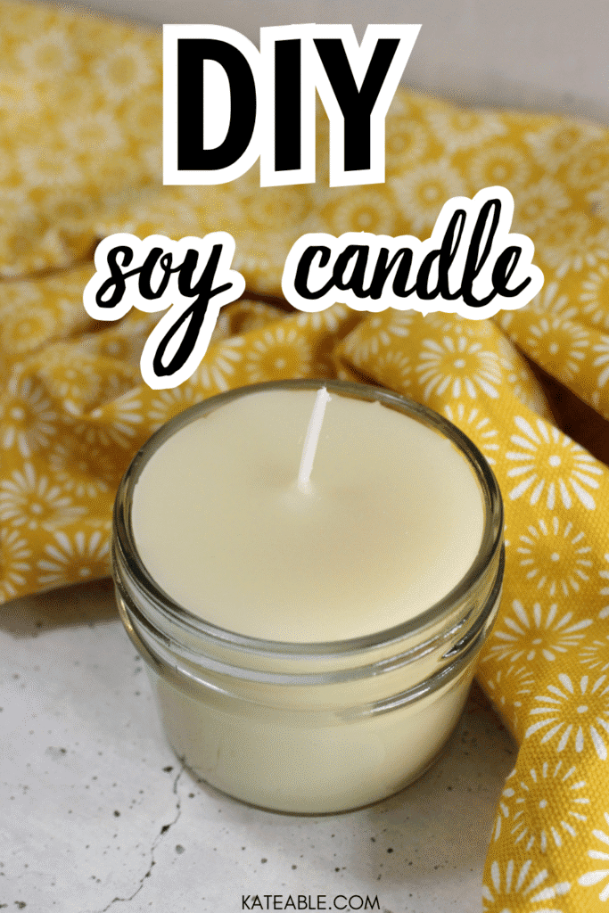 DIY Soy Candle pin image