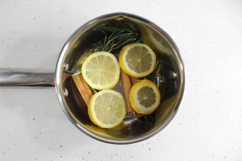 adding everything into pot 