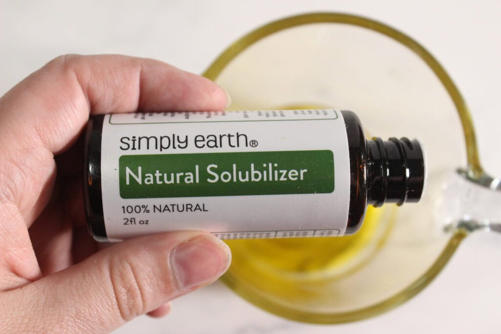 adding natural solubilizer