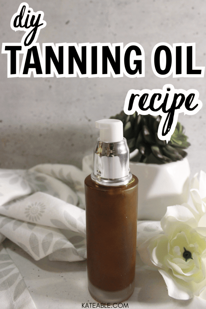 DIY Tanning Oil Recipe pin image