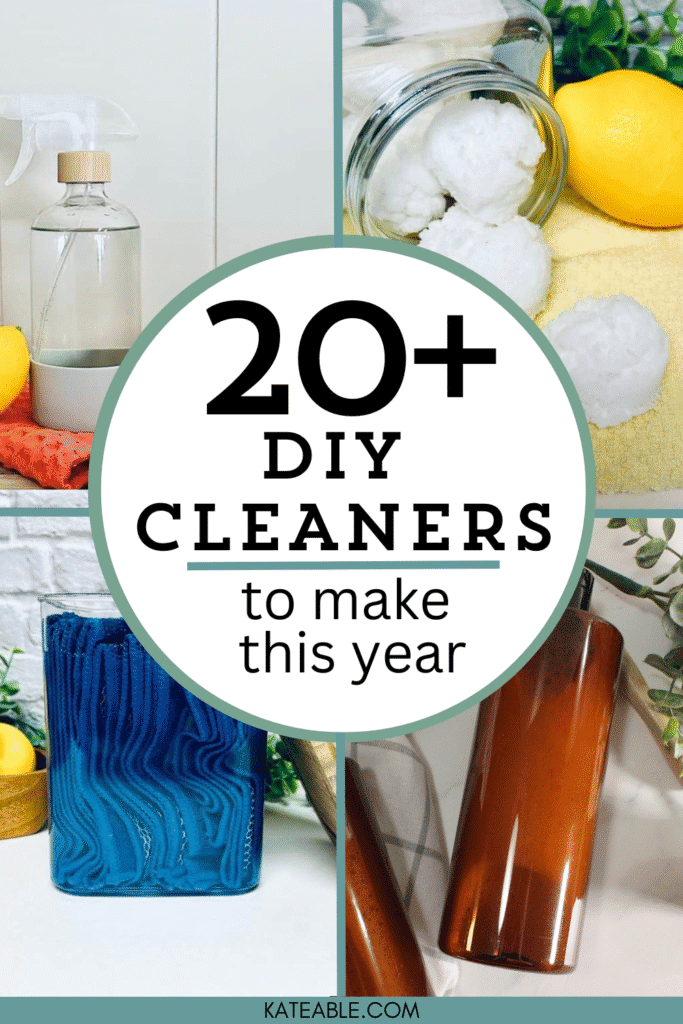 homemade natural cleaners pin image