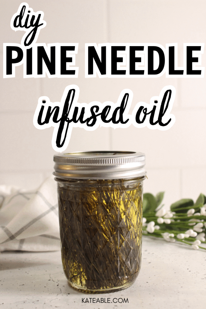 DIY Pine Needle Infused Oil pin image