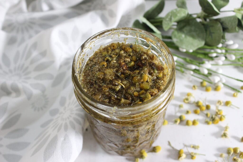 top of chamomile oil 
