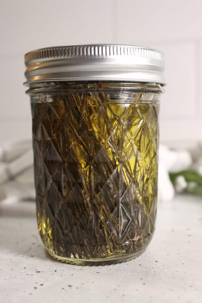 long view of pine infused oil