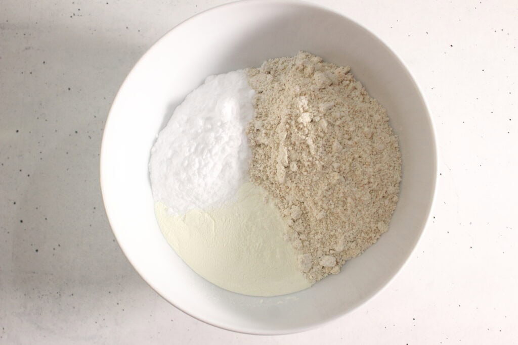 mixing all the ingredients together
