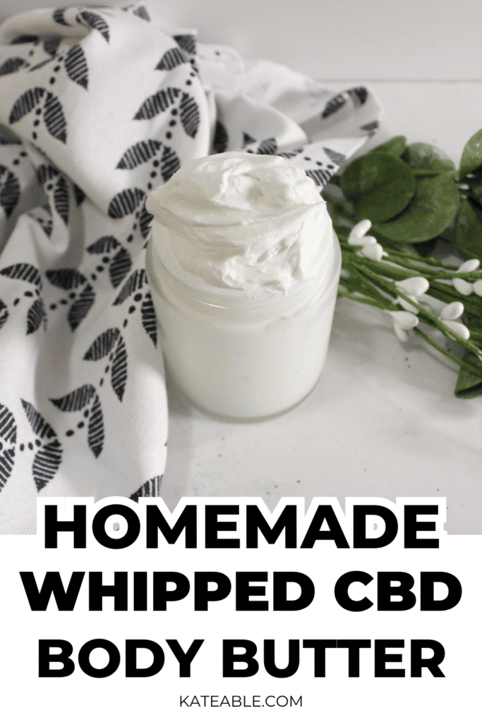 DIY CBD Body Butter pin image