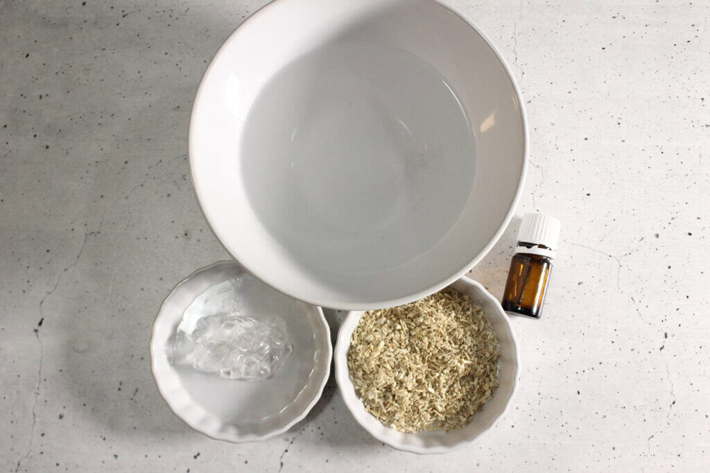 ingredients for DIY Detangler Spray