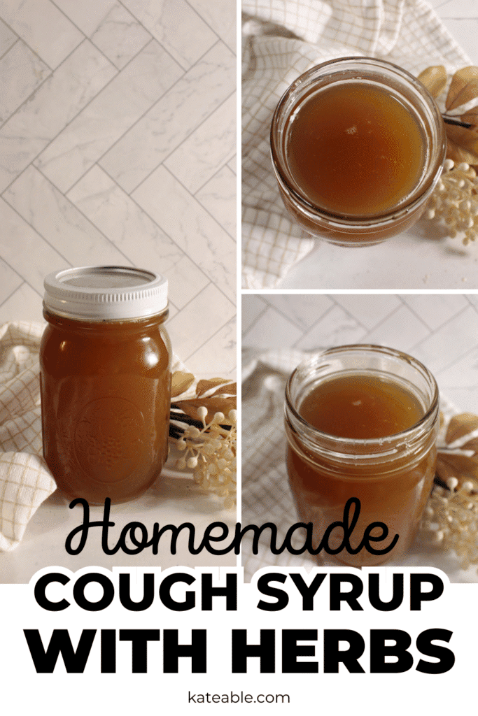 DIY Herbal Cough Syrup pin image