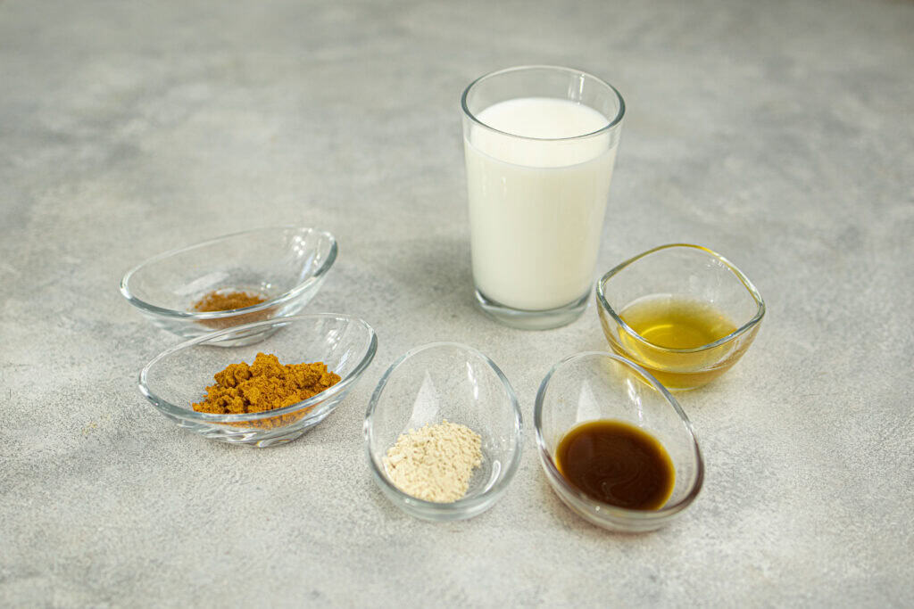 ingredients for golden milk