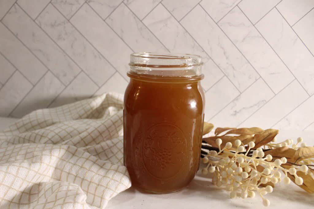 front view of this homemade herbal cough syrup
