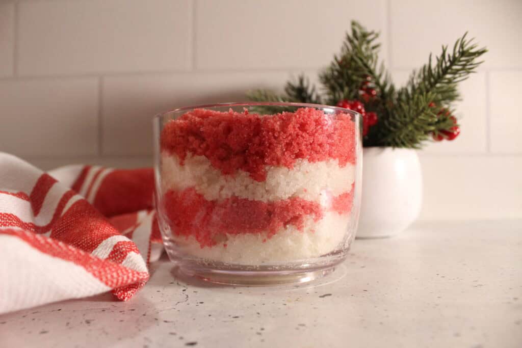 DIY Candy Cane Sugar Scrub