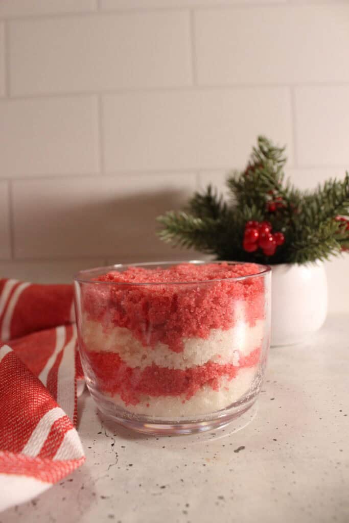 DIY Candy Cane Sugar Scrub