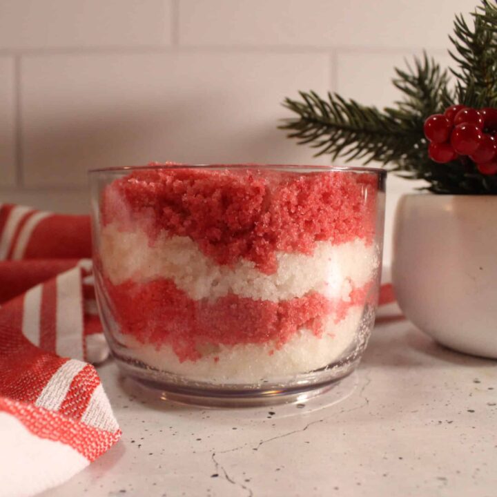DIY Candy Cane Sugar Scrub