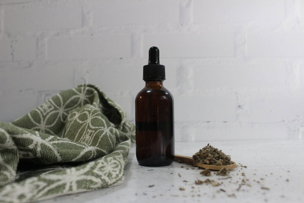 Mullein Tincture on counter