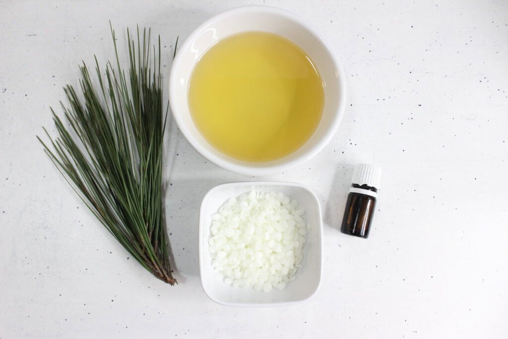 ingredients to make pine salve