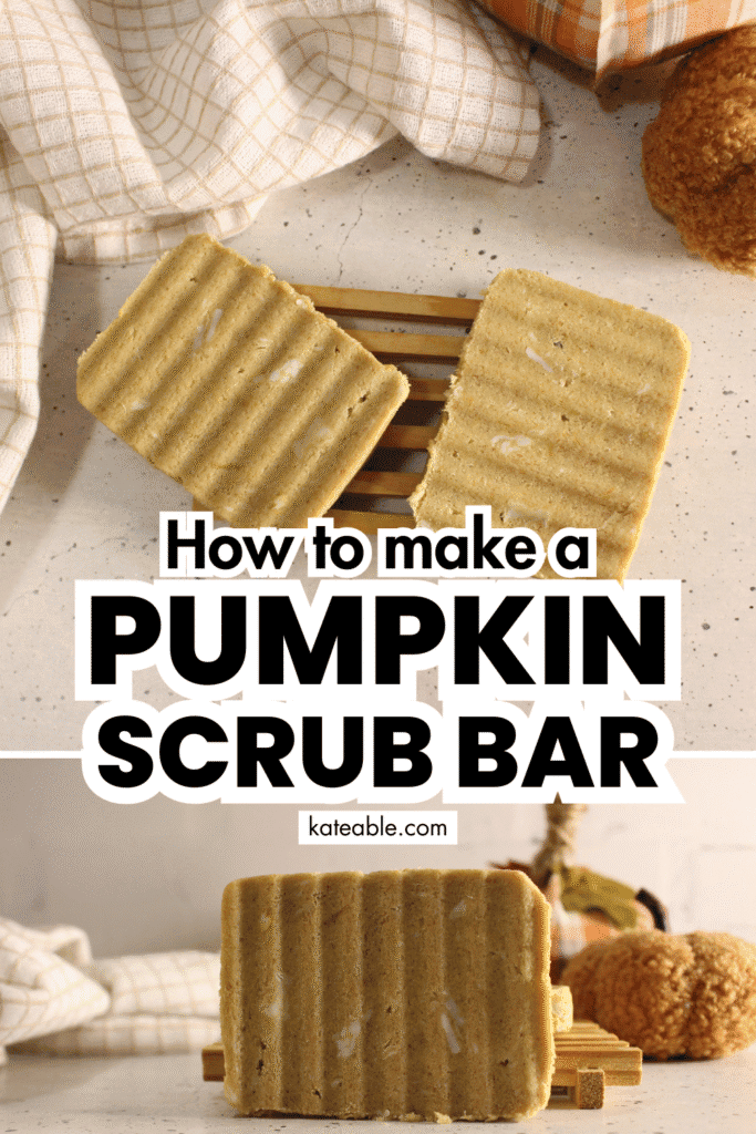 DIY Pumpkin Sugar Scrub Bars pin image