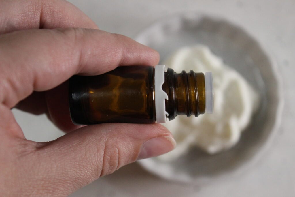 adding essential oil