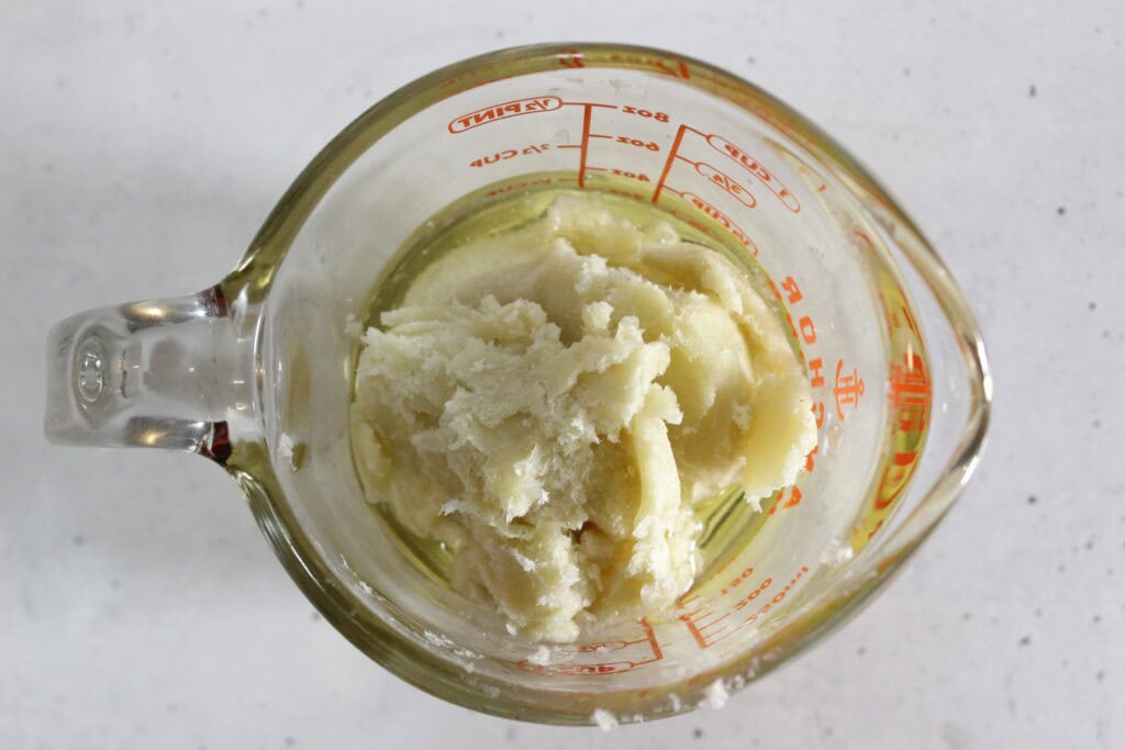 melting the butter