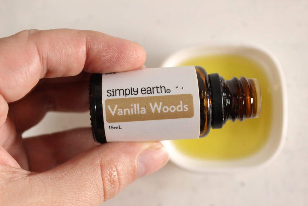 adding in the essential oils