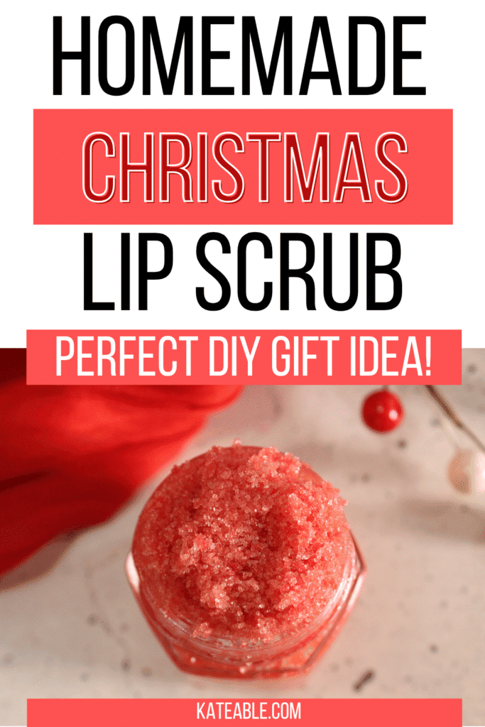 DIY Holiday lip scrub pin image