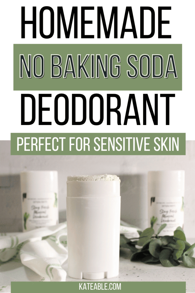 DIY No baking soda deodorant pin image
