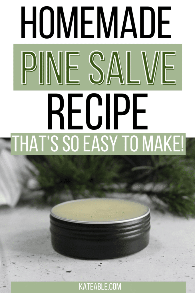 DIY Pine Salve Recipe pin image