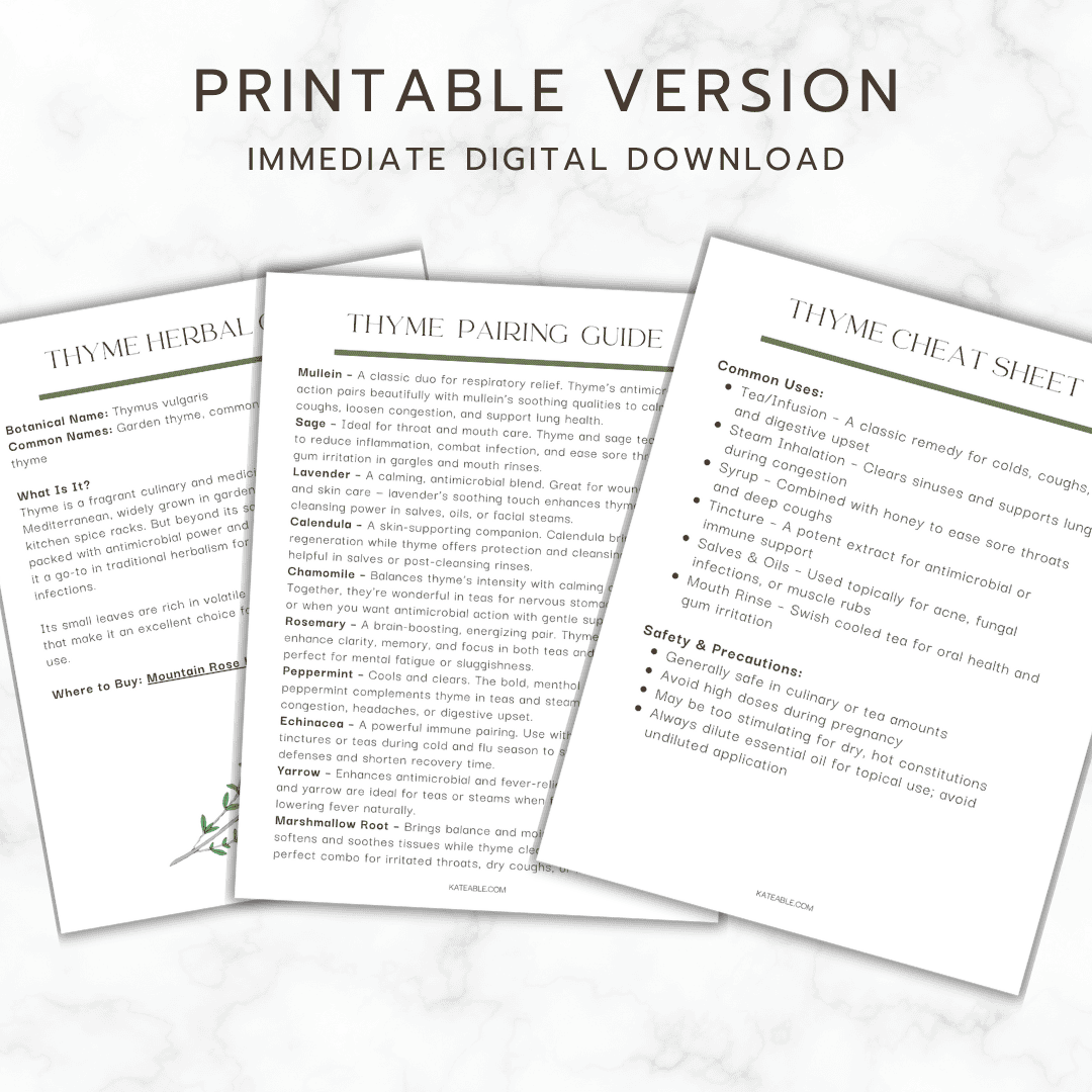 thyme guide