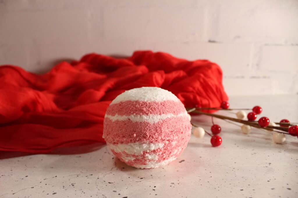 Candy Cane Bath Bomb