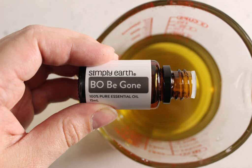 adding essential oils