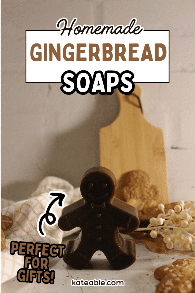 Homemade Gingerbread Soap pin image