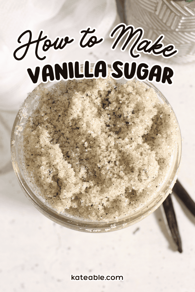Homemade Vanilla Sugar pin image