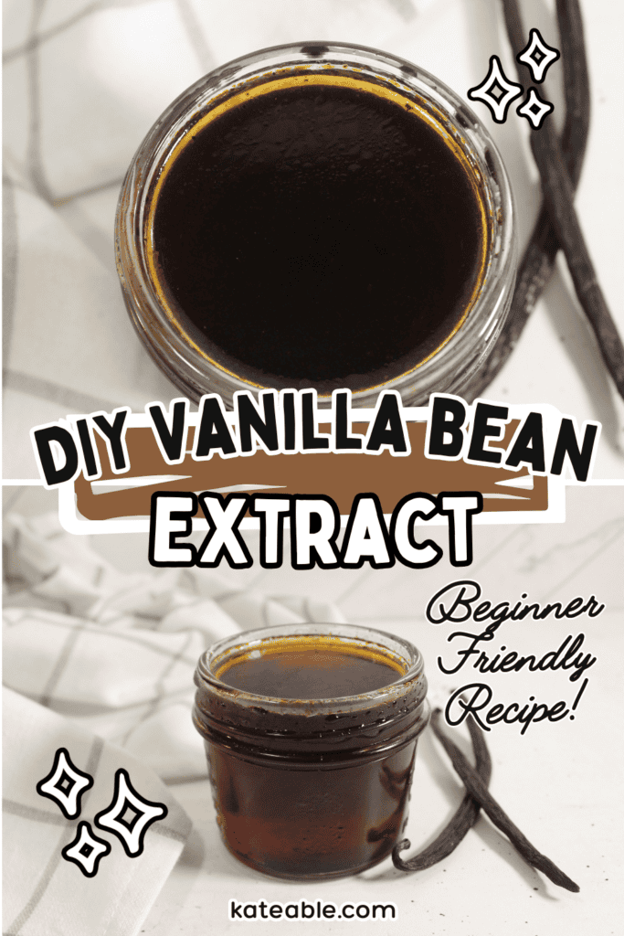Homemade Vanilla Extract pin image