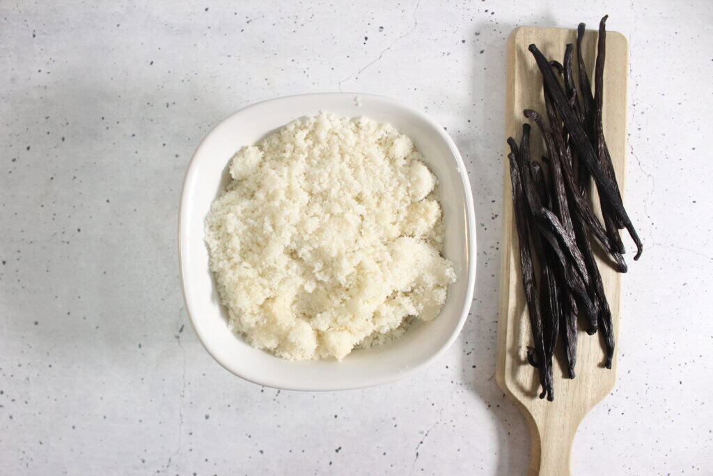 Vanilla Sugar ingredients vanilla beans, sugar